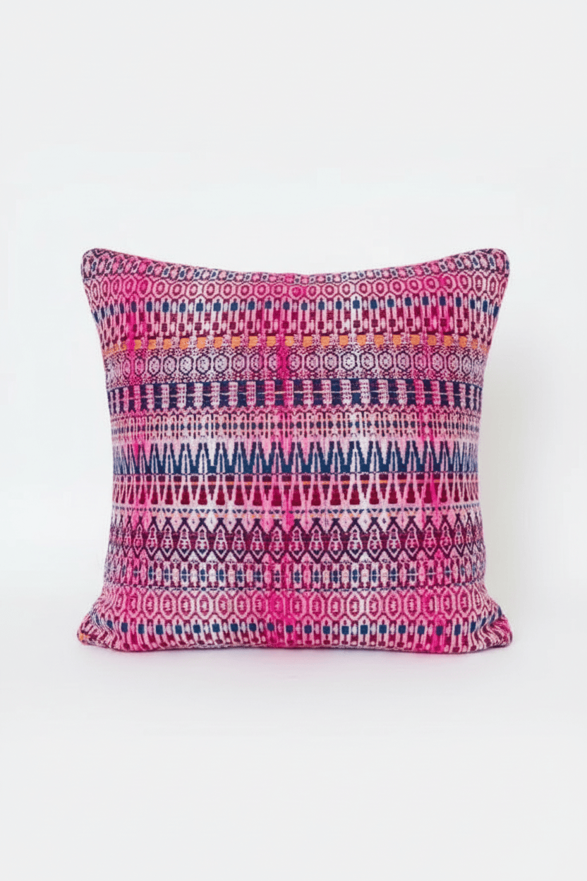 Coussin 50x50cm en tweed tissé et fabriqué en France