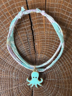 Bracelet Evesome x Le Petit Lien de Paris en Liberty de coton et acier inoxydable doré