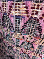 Robe en tweed multicolore tissé et fabriquée en France