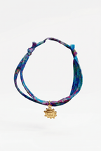 Bracelet Evesome x Le Petit Lien de Paris en Liberty de coton et acier inoxydable doré