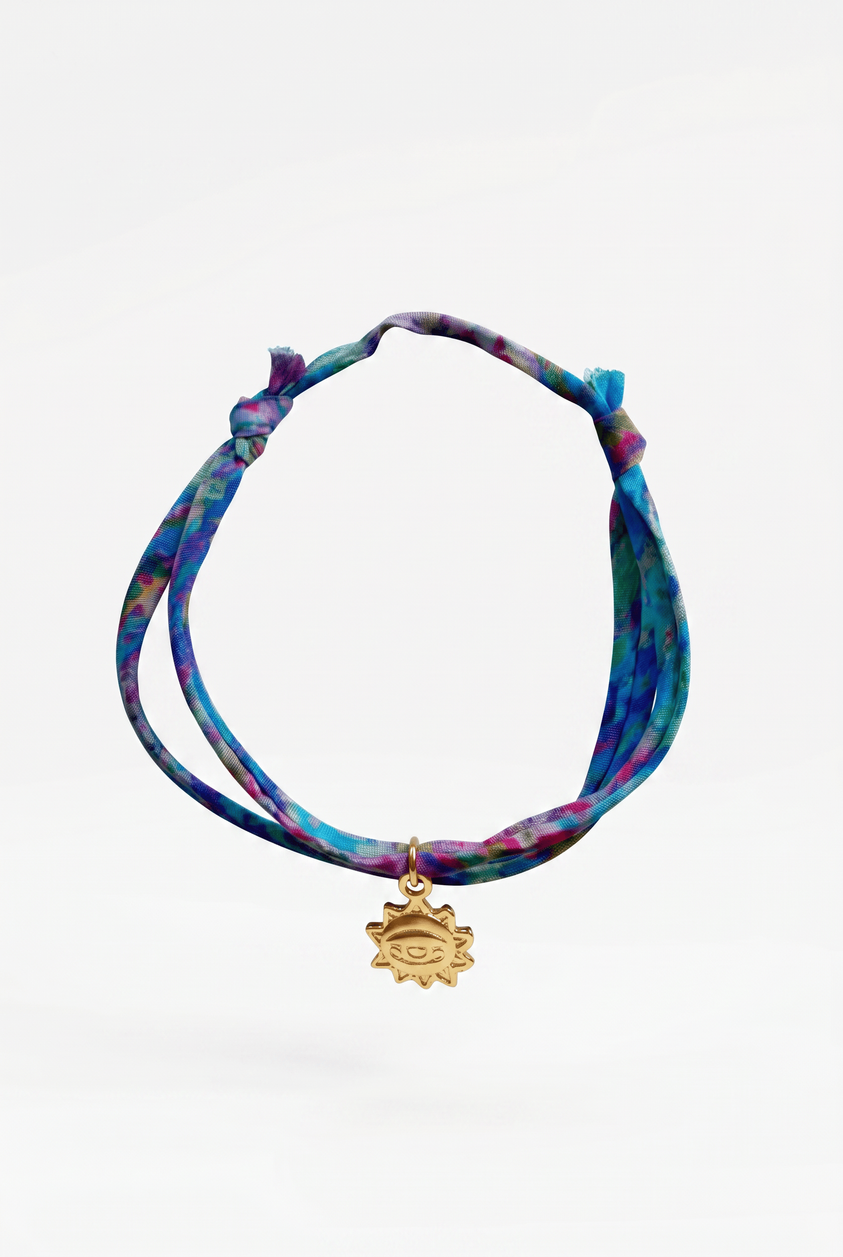 Bracelet Evesome x Le Petit Lien de Paris en Liberty de coton et acier inoxydable doré