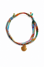 Bracelet Evesome x Le Petit Lien de Paris en Liberty de coton et acier inoxydable doré