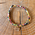 Bracelet Evesome x Le Petit Lien de Paris en Liberty de coton et acier inoxydable doré