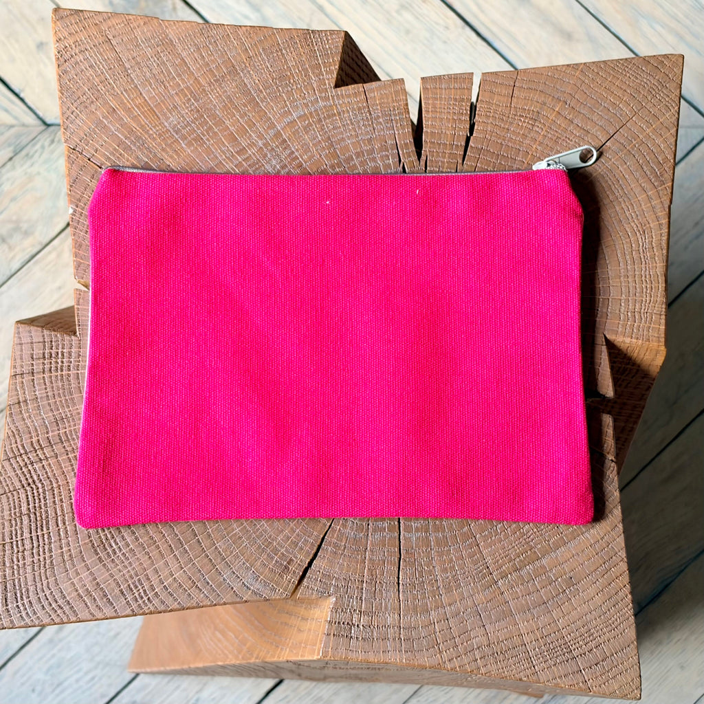 Grande pochette plate homard sur napperon 22x15 cm