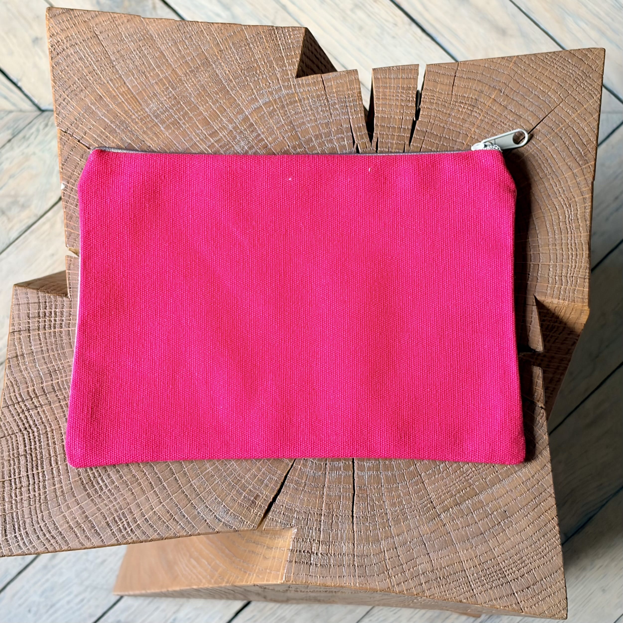 Grande pochette plate homard sur napperon 22x15 cm