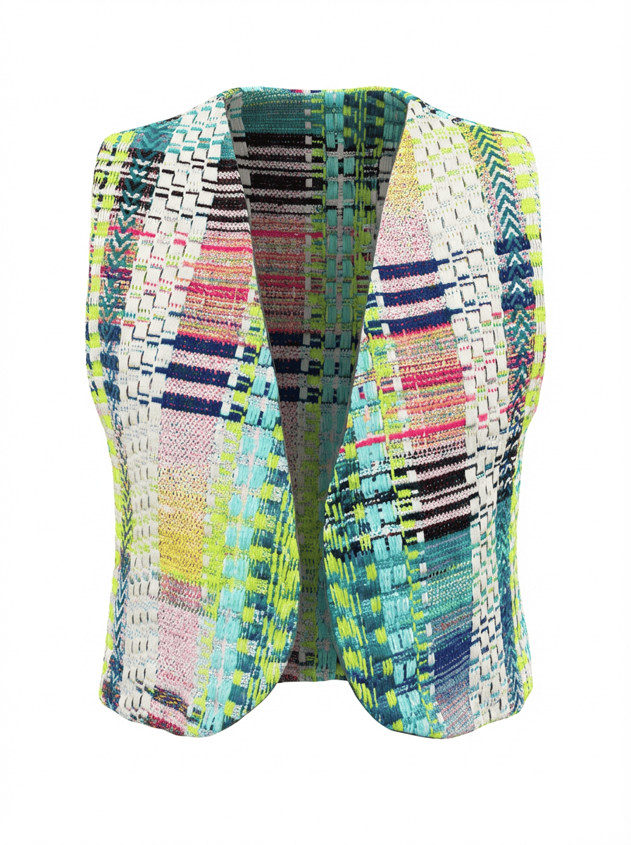 Gilet en tweed d’été fabriqué en France