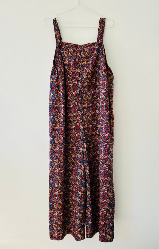 Salopette en Liberty de coton fabriquée en France