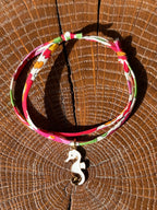Bracelet Evesome x Le Petit Lien de Paris en Liberty de coton et acier inoxydable doré