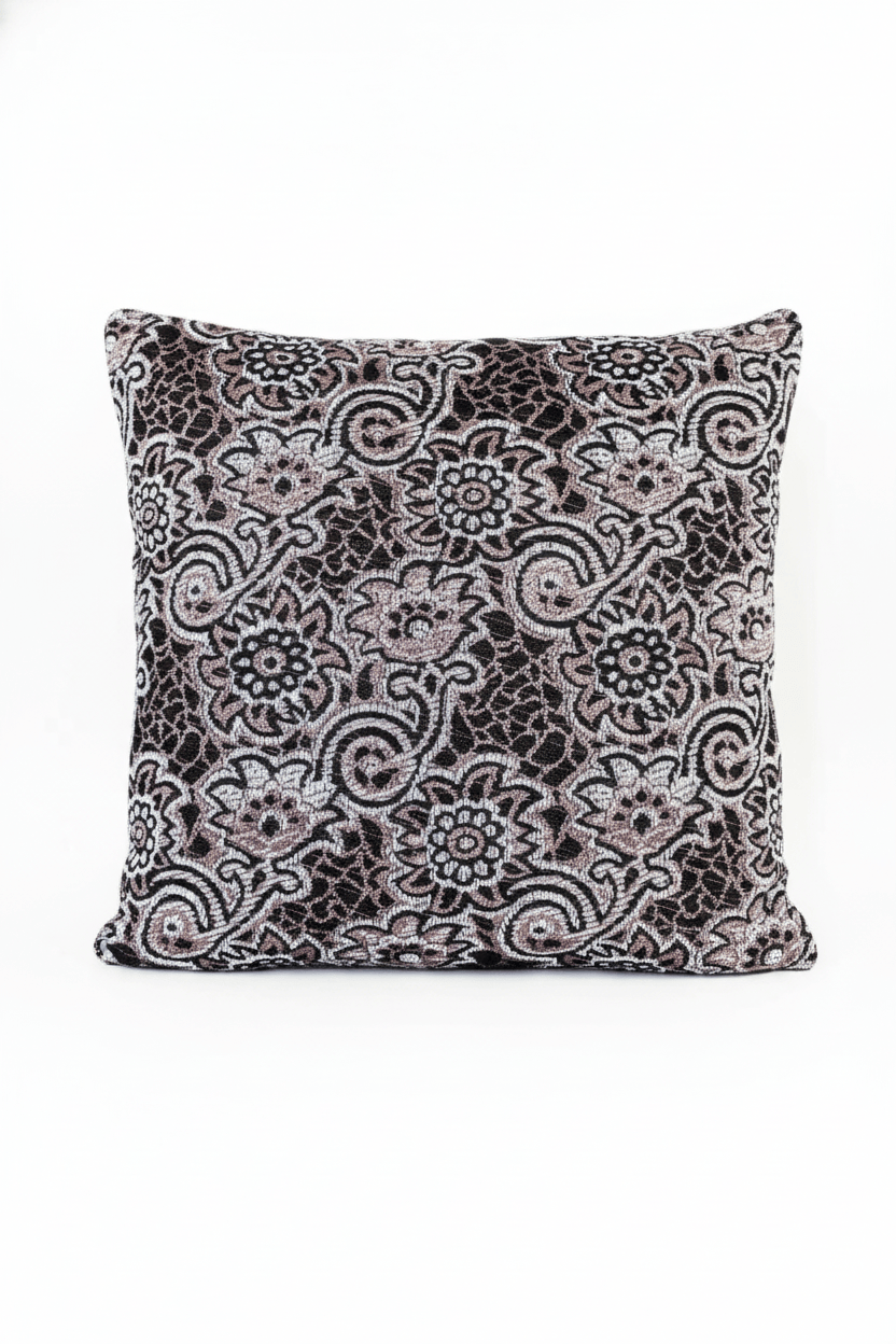 Coussin 50x50cm en tweed tissé et fabriqué en France