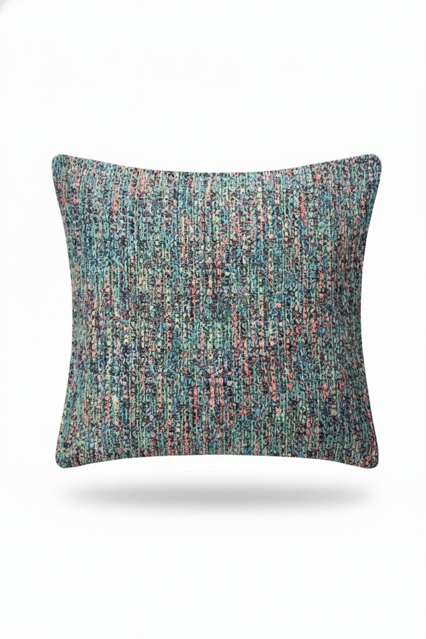 Coussin 50x50cm en tweed tissé et fabriqué en France