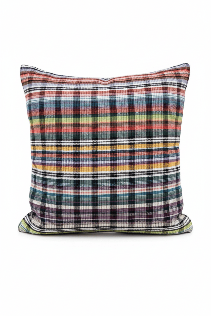 Coussin 50x50cm en tweed tissé et fabriqué en France