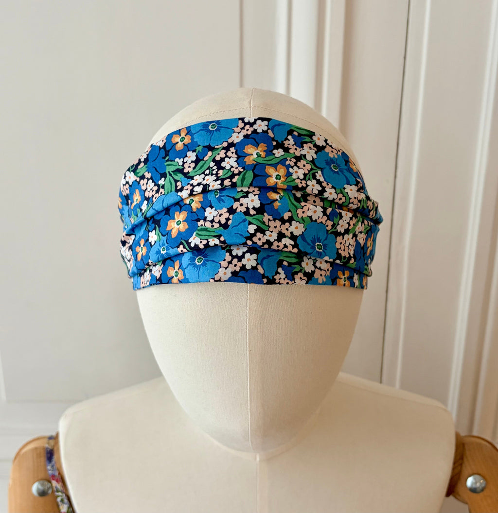 Bandeau à nouer en coton imprimé Liberty