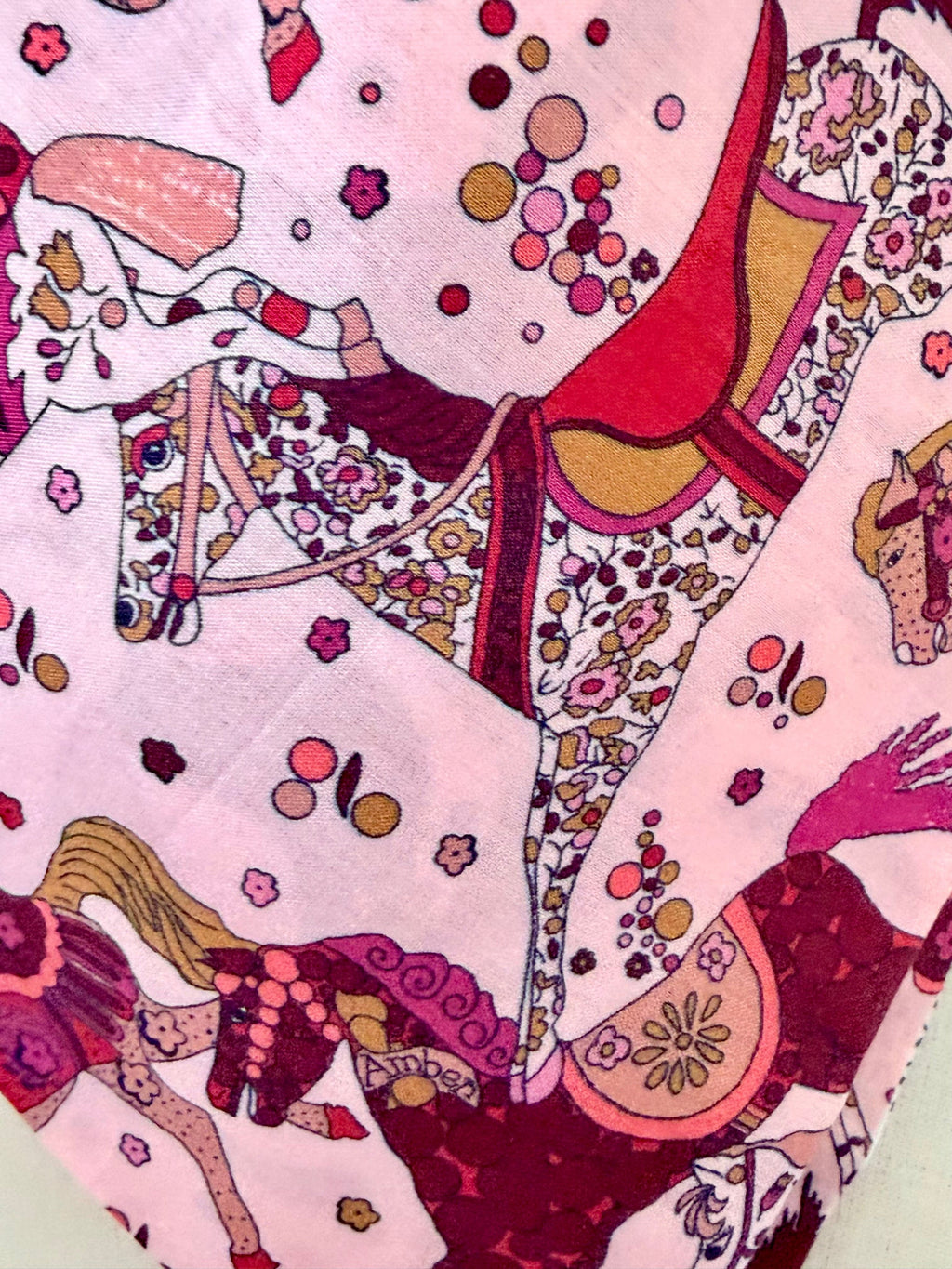 Carré 50x50 cm en Liberty de coton doublé