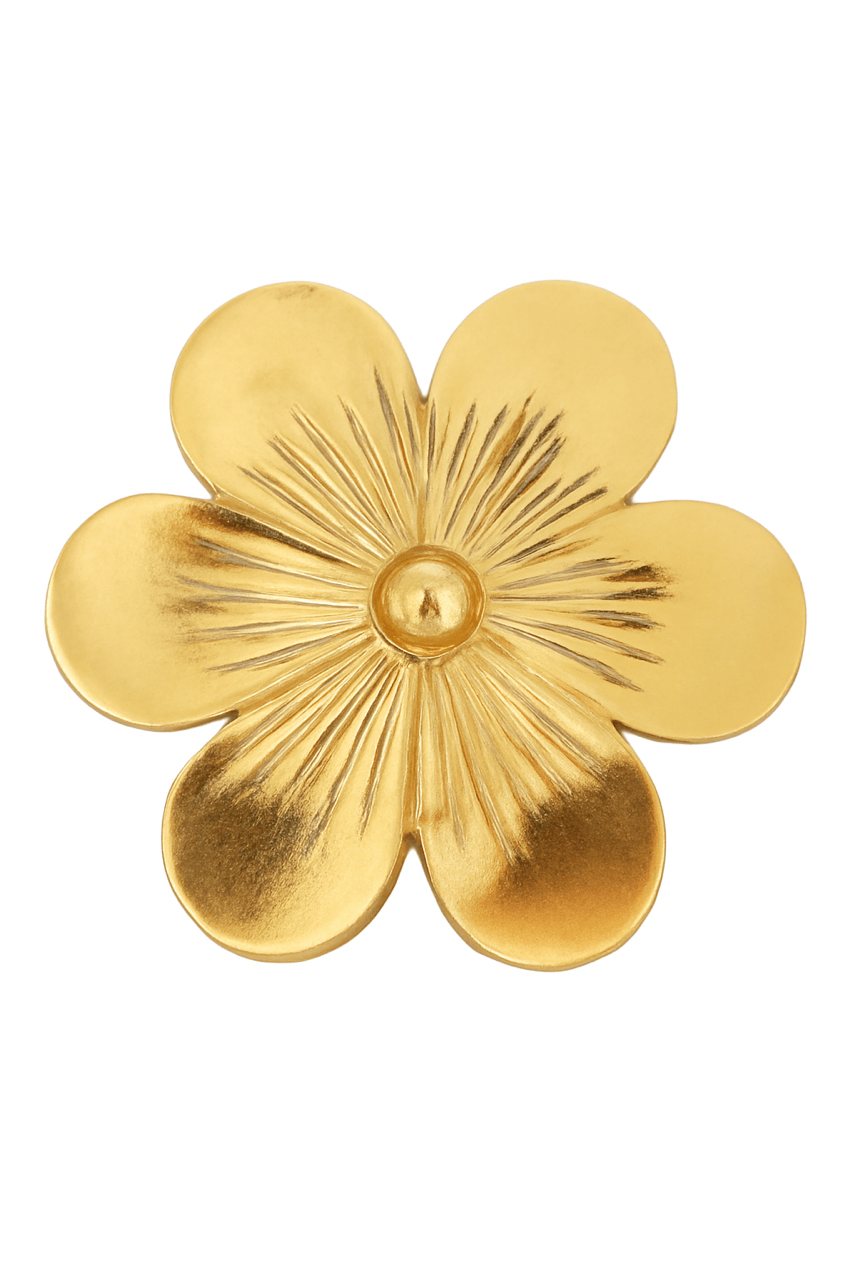 Broche fleur dorée Evesome