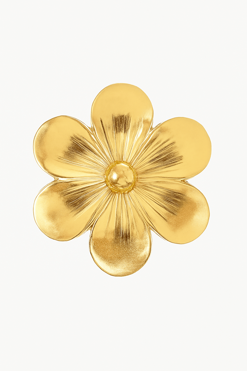 Broche fleur dorée Evesome