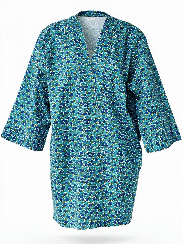Kimono en coton imprimé Liberty fabriqué en France