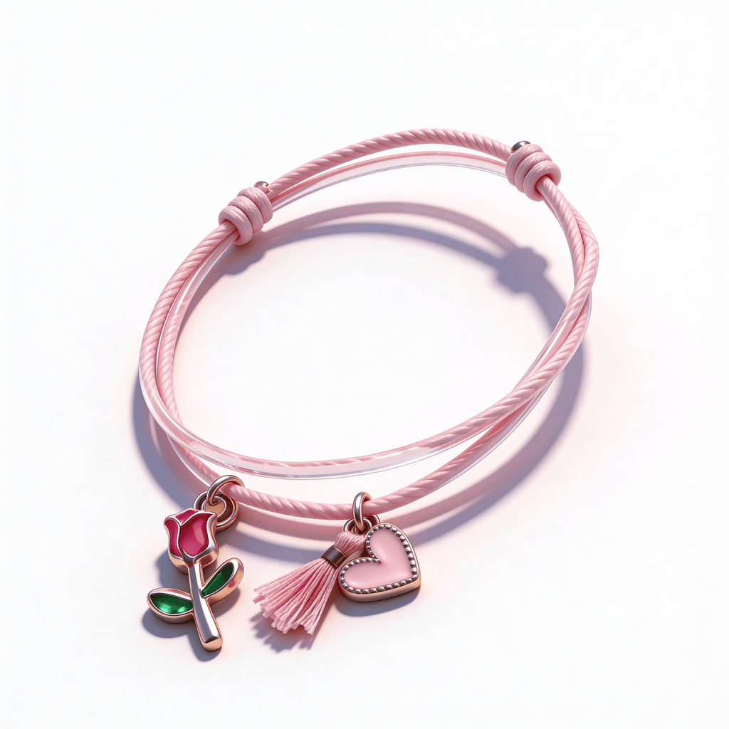 Bracelet Evesome x Le Petit Lien de Paris en coton ciré et acier inoxydable doré