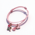 Bracelet Evesome x Le Petit Lien de Paris en coton ciré et acier inoxydable doré