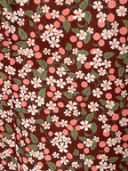 Salopette short en coton imprimé Liberty fabriqué en France