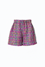 Short en tweed fabriqué en France