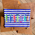 Grande pochette 7 poissons 22x15 cm
