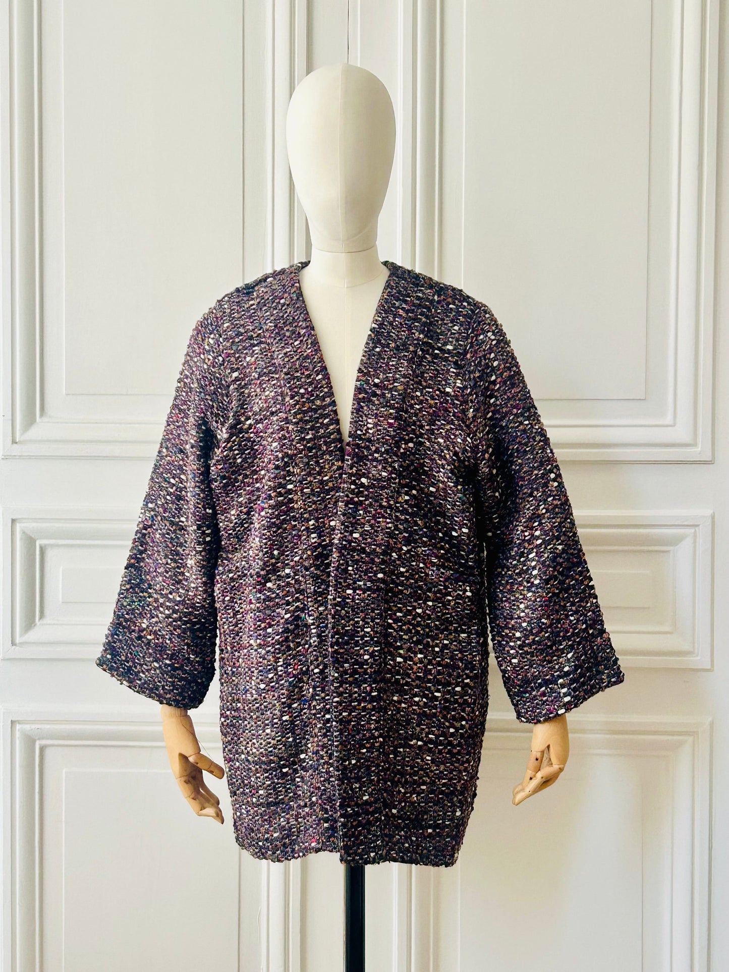 Kimono en tweed fabriqué en France