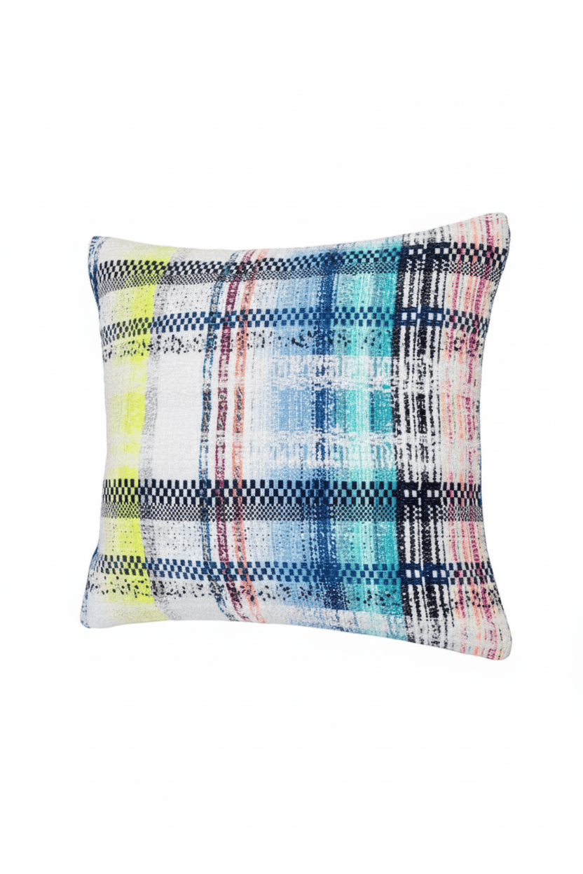 Coussin 50x50cm en tweed tissé et fabriqué en France