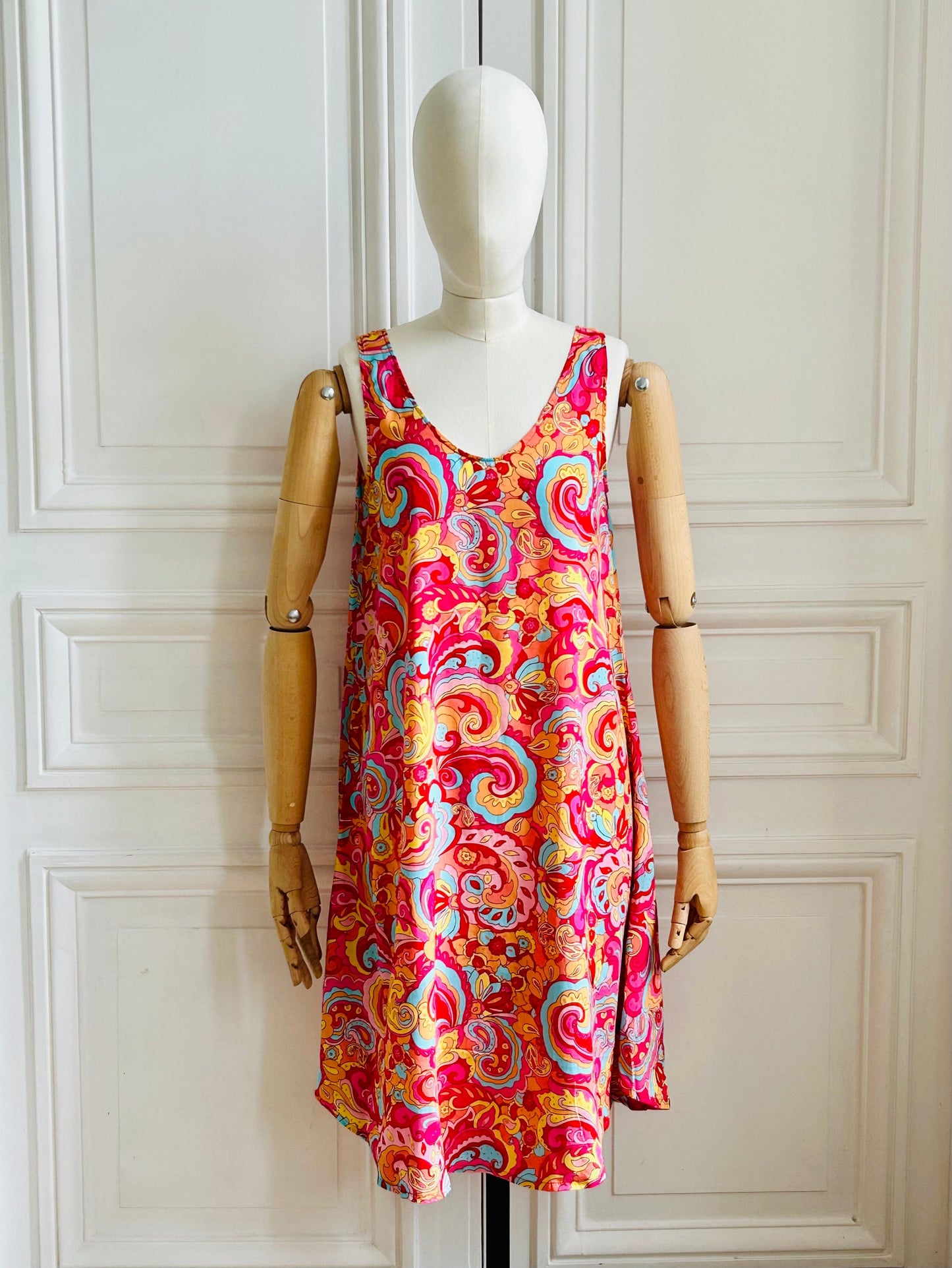 Robe débardeur psyché rose Aurélie