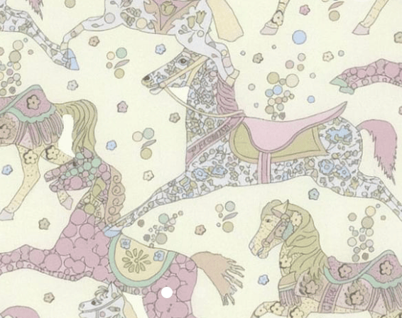 Grand col en Liberty fleuri jaune