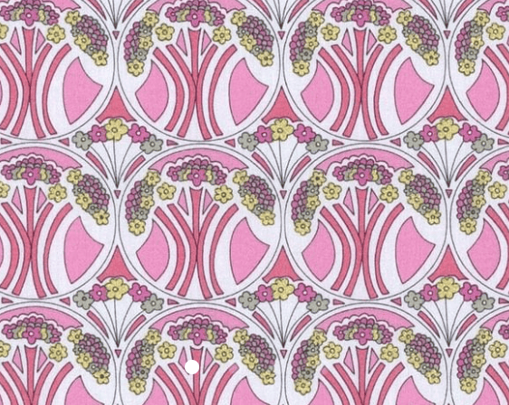 Triangle en 140 cm de longueur et 47 cm de hauteur en Liberty de coton doublé