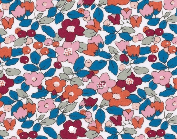 Triangle en 140 cm de longueur et 47 cm de hauteur en Liberty de coton doublé