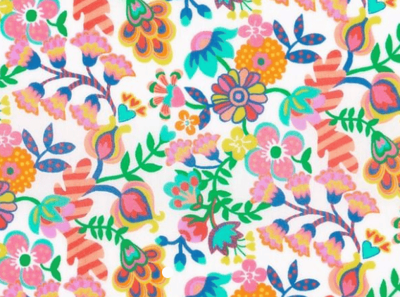 Triangle en 140 cm de longueur et 47 cm de hauteur en Liberty de coton doublé