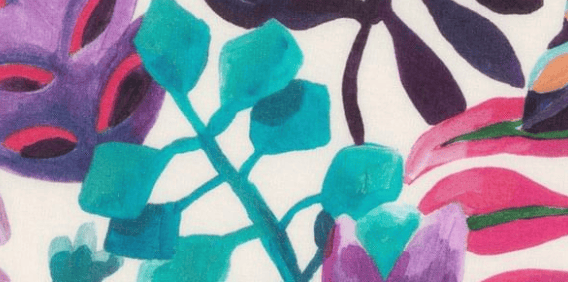 Triangle en 140 cm de longueur et 47 cm de hauteur en Liberty de coton doublé