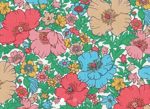 Triangle en 140 cm de longueur et 47 cm de hauteur en Liberty de coton doublé