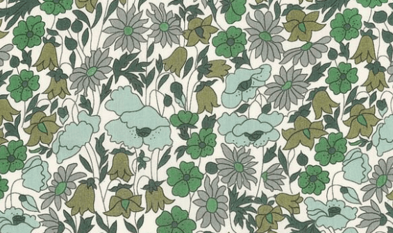 Triangle en 140 cm de longueur et 47 cm de hauteur en Liberty de coton doublé