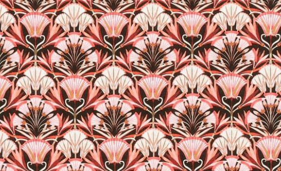 Triangle en 140 cm de longueur et 47 cm de hauteur en Liberty de coton doublé