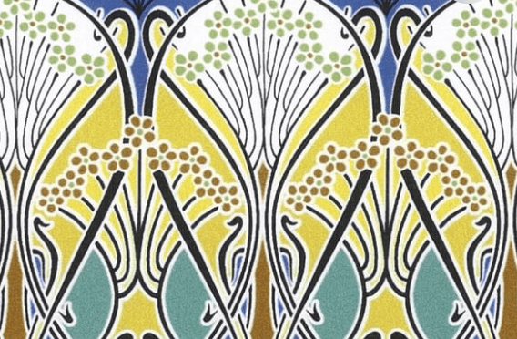 Triangle en 140 cm de longueur et 47 cm de hauteur en Liberty de coton doublé