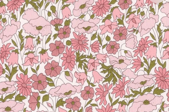 Triangle en 140 cm de longueur et 47 cm de hauteur en Liberty de coton doublé