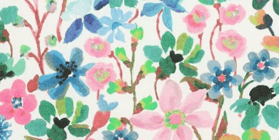 Triangle en 140 cm de longueur et 47 cm de hauteur en Liberty de coton doublé