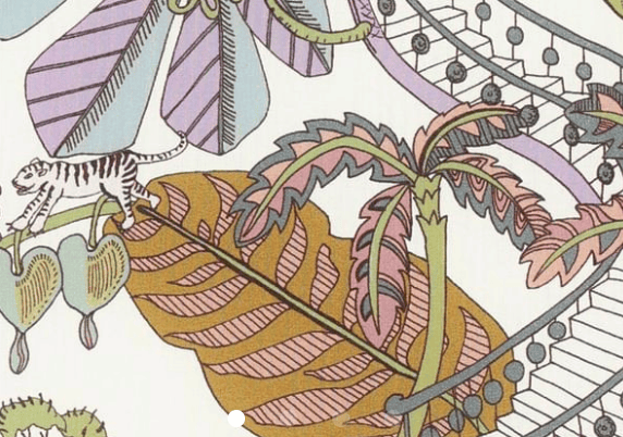 Triangle en 140 cm de longueur et 47 cm de hauteur en Liberty de coton doublé