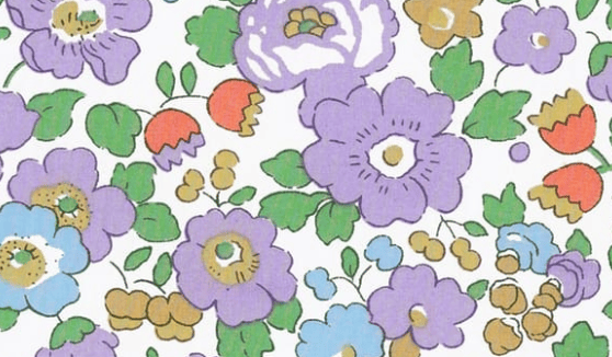 Triangle en 140 cm de longueur et 47 cm de hauteur en Liberty de coton doublé