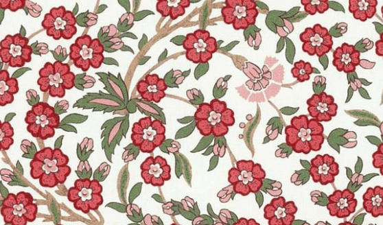 Triangle en 140 cm de longueur et 47 cm de hauteur en Liberty de coton doublé