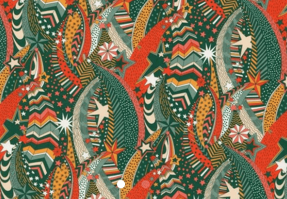 Triangle en 140 cm de longueur et 47 cm de hauteur en Liberty de coton doublé