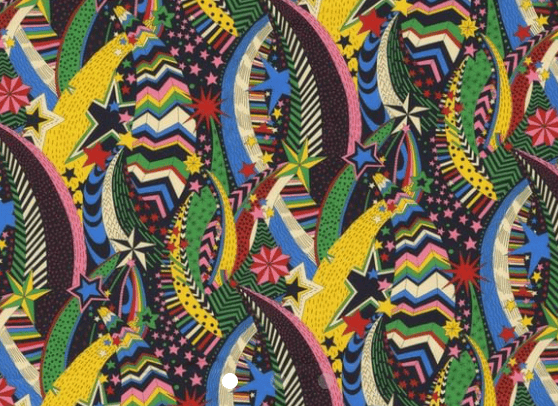 Triangle en 140 cm de longueur et 47 cm de hauteur en Liberty de coton doublé