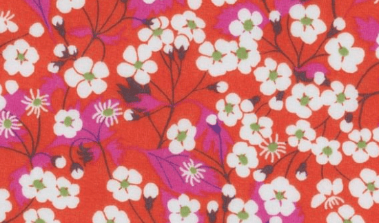 Triangle en 140 cm de longueur et 47 cm de hauteur en Liberty de coton doublé