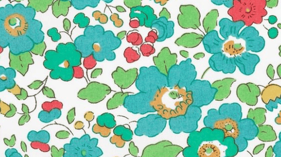 Triangle en 140 cm de longueur et 47 cm de hauteur en Liberty de coton doublé