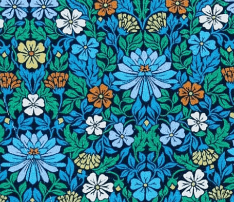 Snood double tour en Liberty de soie fleuri