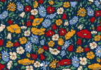 Foulard pointe 109 x 15 cm en Liberty de coton doublé