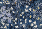 Foulard pointe 109 x 15 cm en Liberty de coton doublé