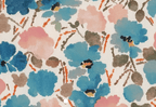 Foulard pointe 109 x 15 cm en Liberty de coton doublé